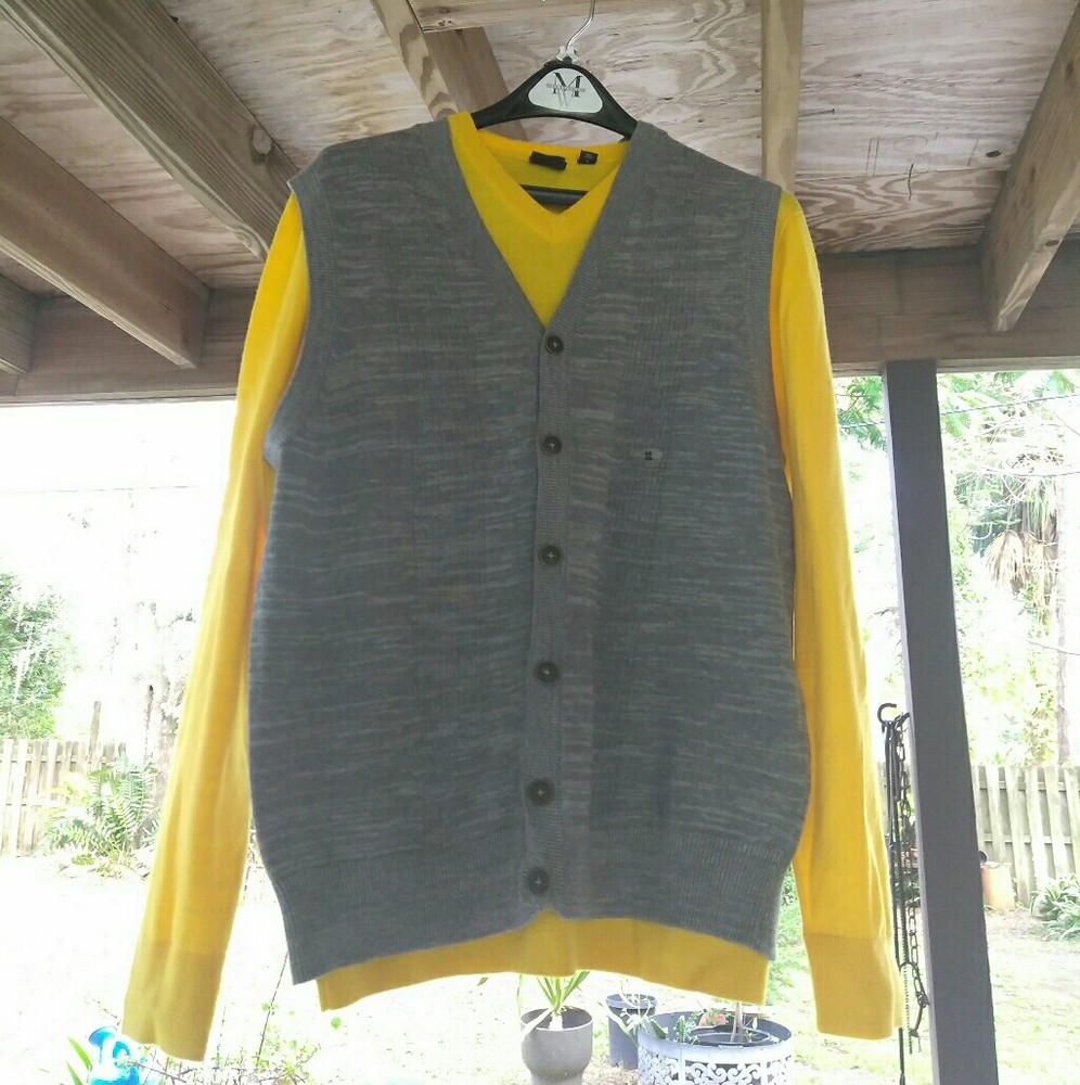 Men's Golf Sweater and Vest Combo